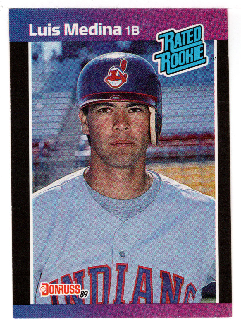 Luis Medina - Cleveland Indians - Rated Rookies (MLB Baseball Card) 1989 Donruss # 36 Mint