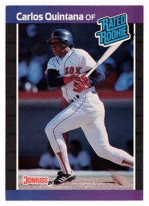 Carlos Quintana RC - Boston Red Sox - Rated Rookies (MLB Baseball Card) 1989 Donruss # 37 Mint