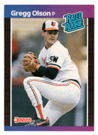 Gregg Olson RC - Baltimore Orioles - Rated Rookies (MLB Baseball Card) 1989 Donruss # 46 Mint