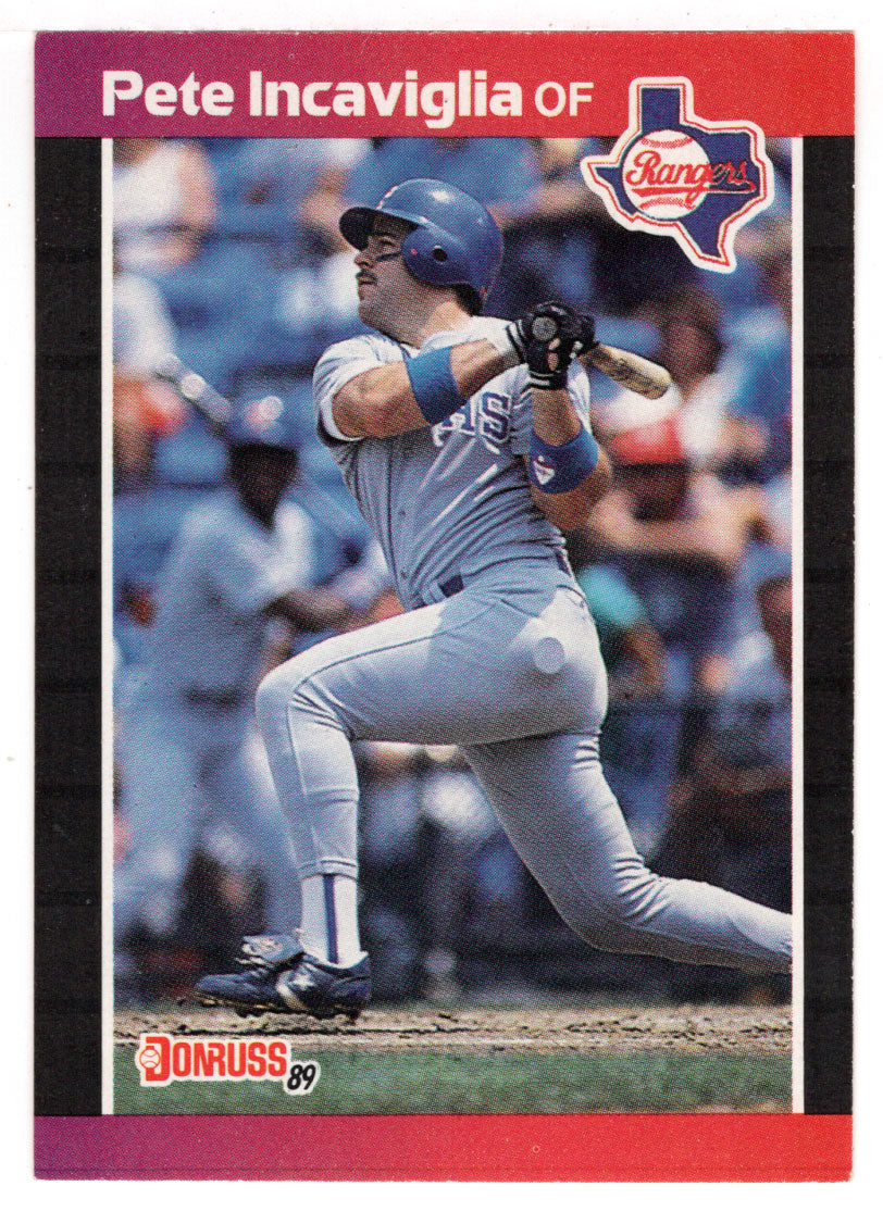 Pete Incaviglia - Texas Rangers (MLB Baseball Card) 1989 Donruss