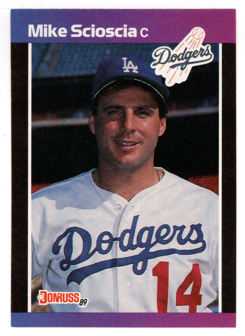 Mike Scioscia - Los Angeles Dodgers (MLB Baseball Card) 1989 Donruss # 77 Mint