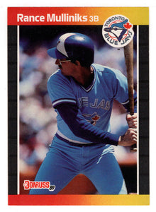 Rance Mulliniks - Toronto Blue Jays (MLB Baseball Card) 1989 Donruss # 87 Mint