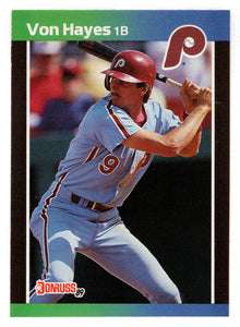 Von Hayes - Philadelphia Phillies (MLB Baseball Card) 1989 Donruss # 160 Mint