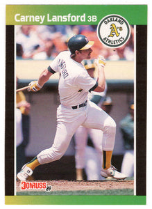 Carney Lansford - Oakland Athletics (MLB Baseball Card) 1989 Donruss # 243 Mint