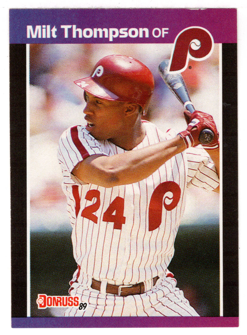 Milt Thompson - Philadelphia Phillies (MLB Baseball Card) 1989 Donruss # 313 Mint