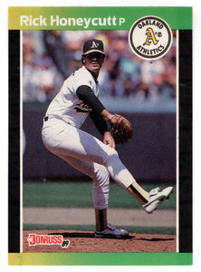 Rick Honeycutt - Oakland Athletics (MLB Baseball Card) 1989 Donruss # 328 Mint