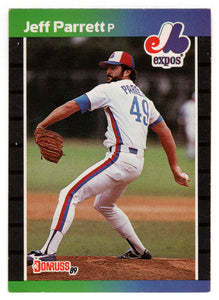 Jeff Parrett - Montreal Expos (MLB Baseball Card) 1989 Donruss # 334 Mint
