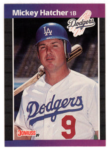 Mickey Hatcher - Los Angeles Dodgers (MLB Baseball Card) 1989 Donruss # 346 Mint