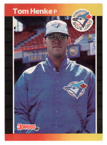 Tom Henke - Toronto Blue Jays (MLB Baseball Card) 1989 Donruss # 385 Mint