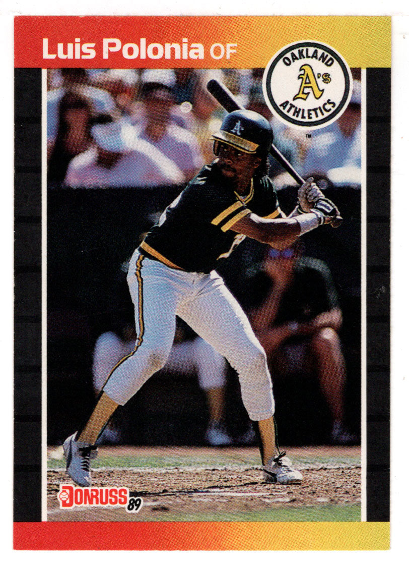 Luis Polonia - Oakland Athletics (MLB Baseball Card) 1989 Donruss # 386 Mint