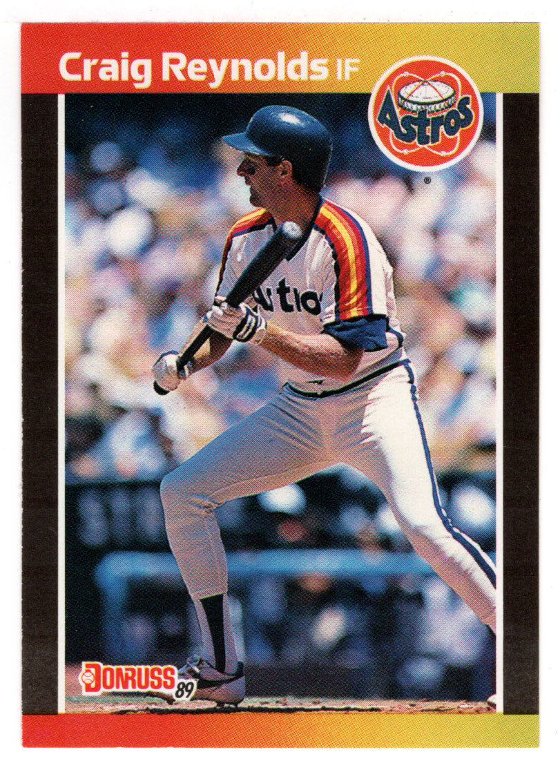 Craig Reynolds - Houston Astros (MLB Baseball Card) 1989 Donruss