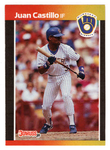 Juan Castillo - Milwaukee Brewers (MLB Baseball Card) 1989 Donruss # 530 Mint