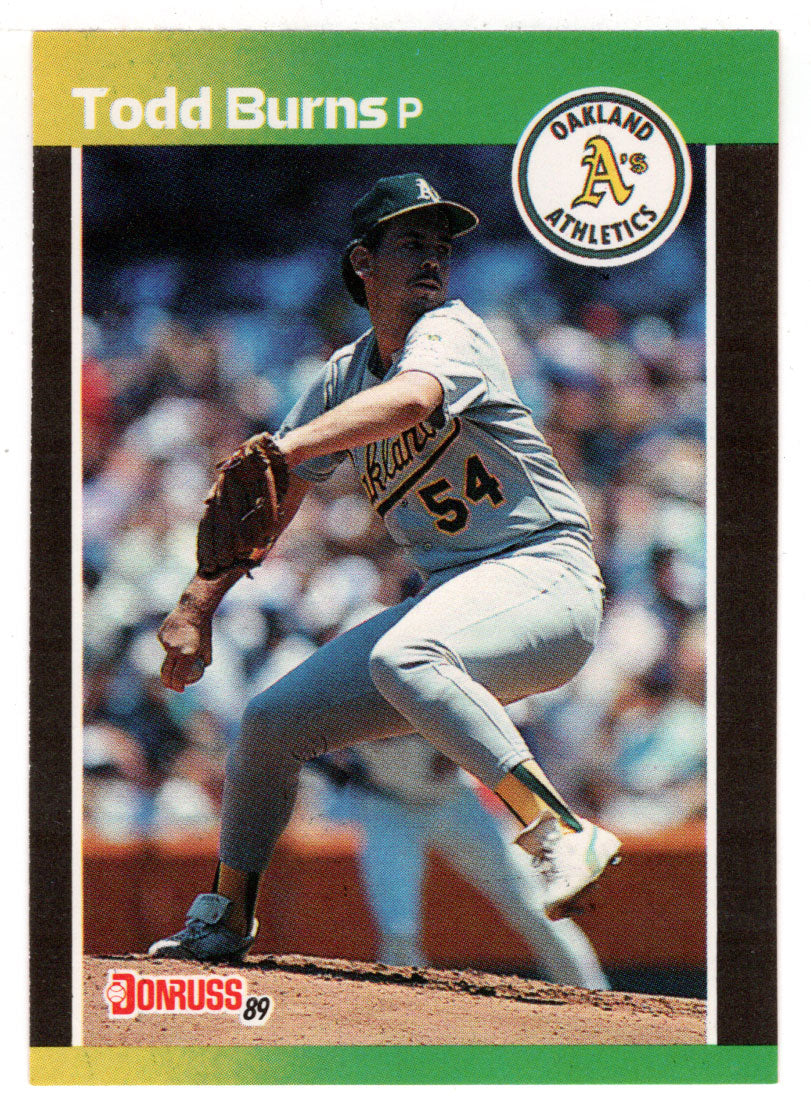 Todd Burns - Oakland Athletics (MLB Baseball Card) 1989 Donruss # 564 Mint