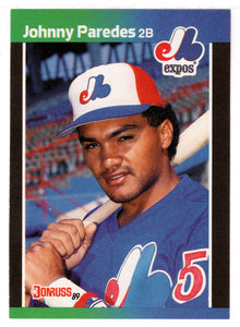 Johnny Paredes - Montreal Expos (MLB Baseball Card) 1989 Donruss # 570 Mint