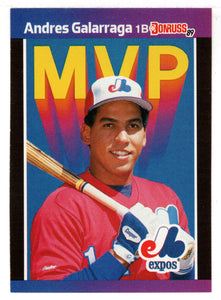 Andres Galarraga - Montreal Expos (MLB Baseball Card) 1989 Donruss Bonus MVP's # BC-16 Mint
