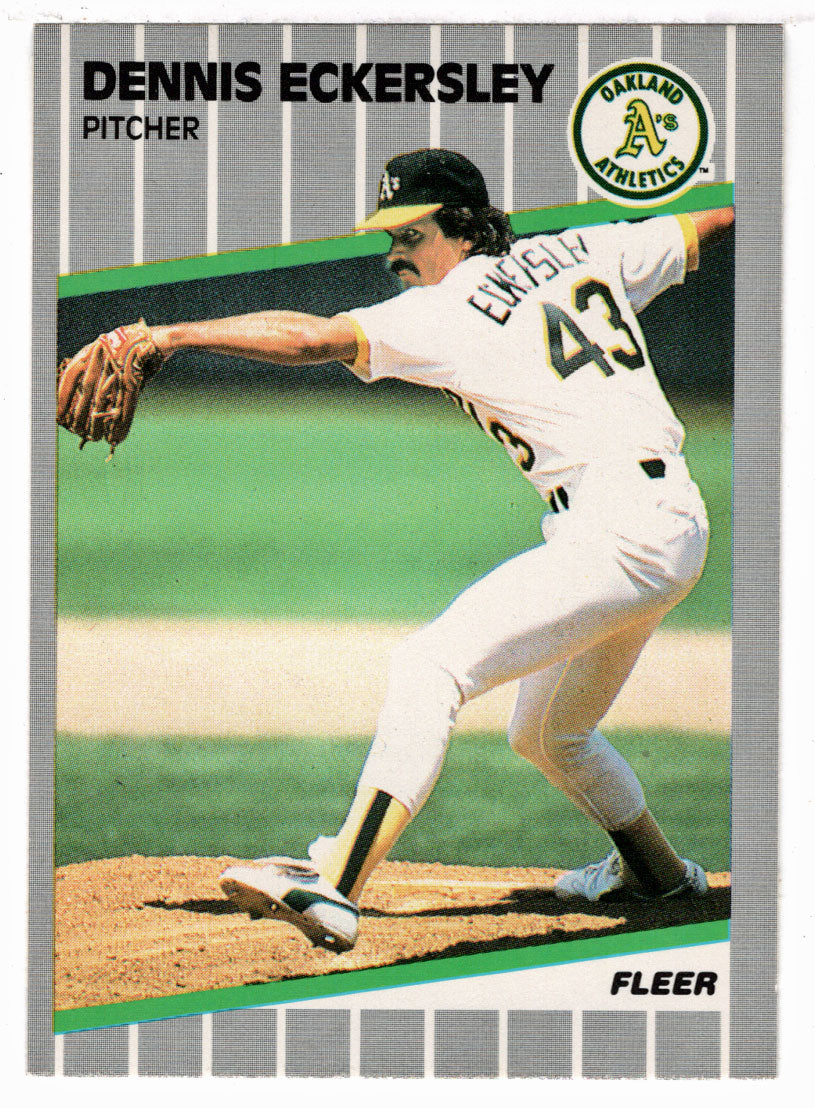 Dennis Eckersley - Oakland Athletics (MLB Baseball Card) 1989 Fleer # 7 Mint