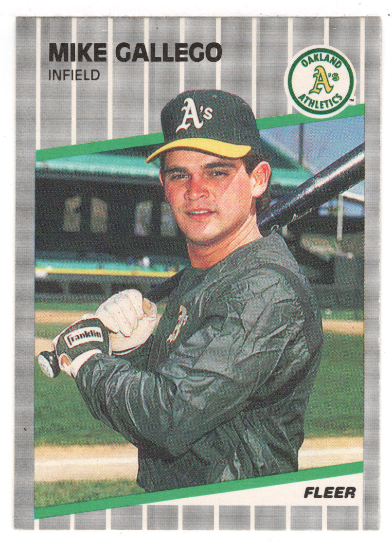 Mike Gallego - Oakland Athletics (MLB Baseball Card) 1989 Fleer # 8 Mint