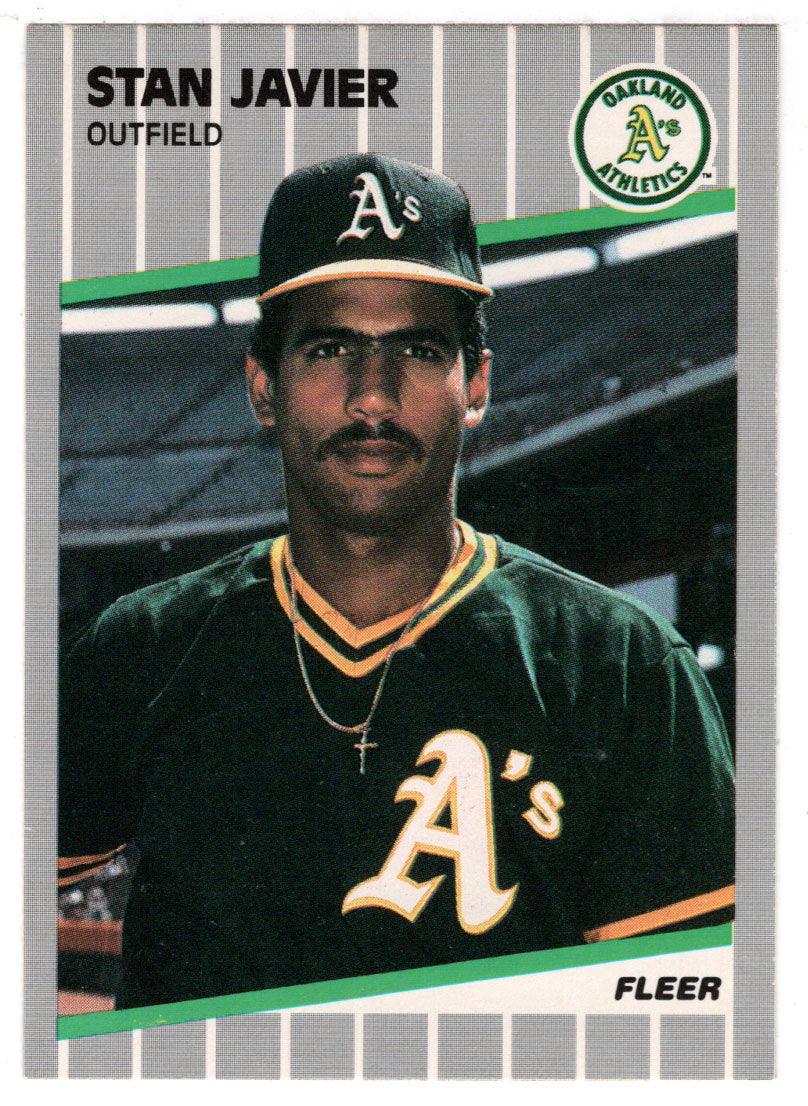 Stan Javier - Oakland Athletics (MLB Baseball Card) 1989 Fleer # 13 Mint