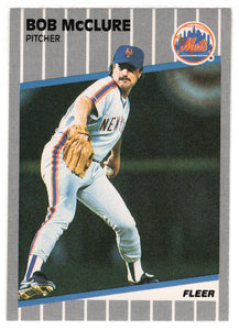 Bob McClure - New York Mets (MLB Baseball Card) 1989 Fleer # 42 Mint