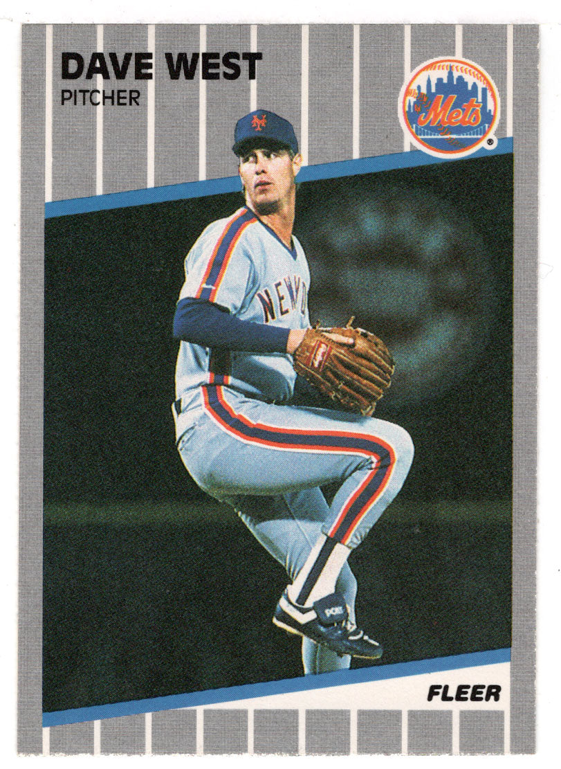 Dave West RC - New York Mets (MLB Baseball Card) 1989 Fleer # 51 Mint