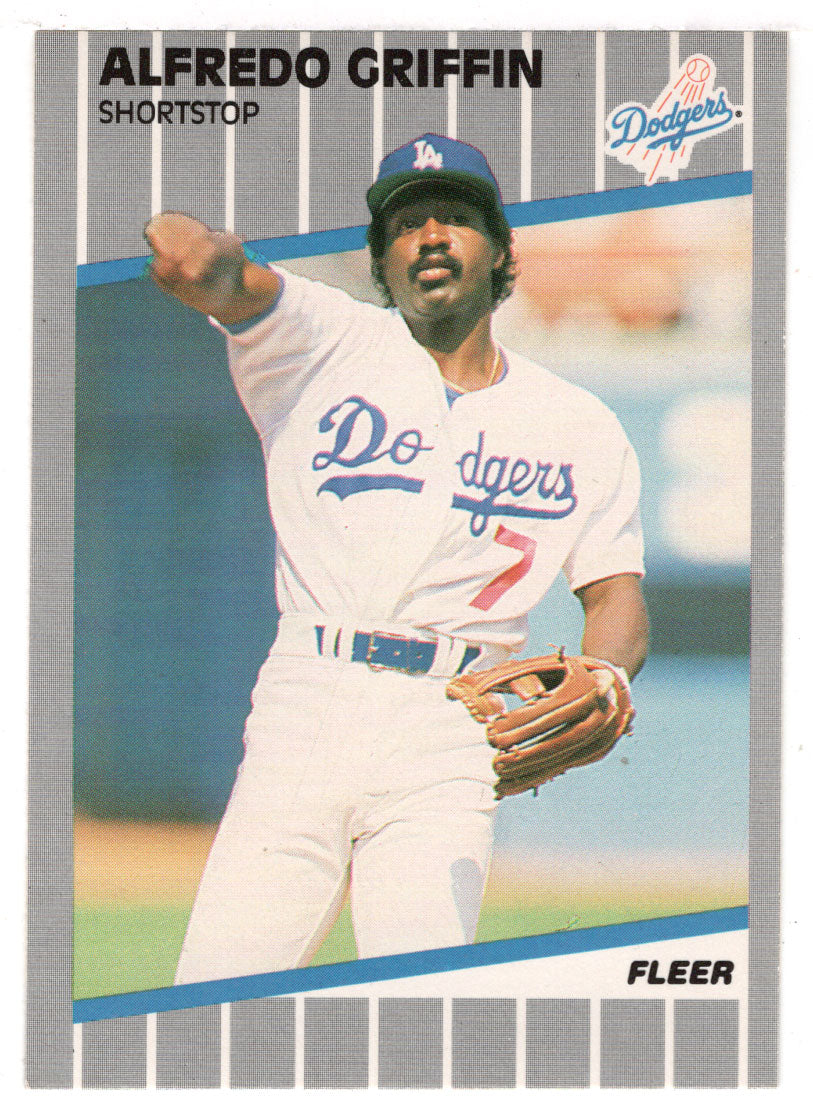 Alfredo Griffin - Los Angeles Dodgers (MLB Baseball Card) 1989 Fleer # 58 Mint