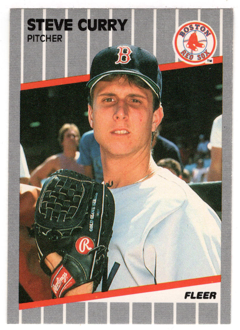 Steve Curry - Boston Red Sox (MLB Baseball Card) 1989 Fleer # 86 Mint