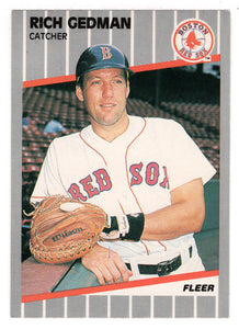 Rich Gedman - Boston Red Sox (MLB Baseball Card) 1989 Fleer # 89 Mint