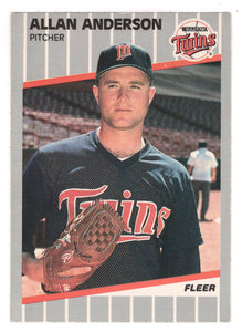 Allan Anderson - Minnesota Twins (MLB Baseball Card) 1989 Fleer # 102 Mint