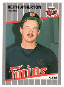 Keith Atherton - Minnesota Twins (MLB Baseball Card) 1989 Fleer # 103 Mint