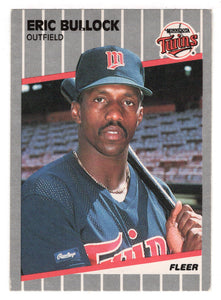 Eric Bullock - Minnesota Twins (MLB Baseball Card) 1989 Fleer # 106 Mint