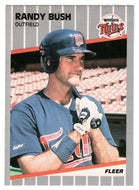 Randy Bush - Minnesota Twins (MLB Baseball Card) 1989 Fleer # 107 Mint