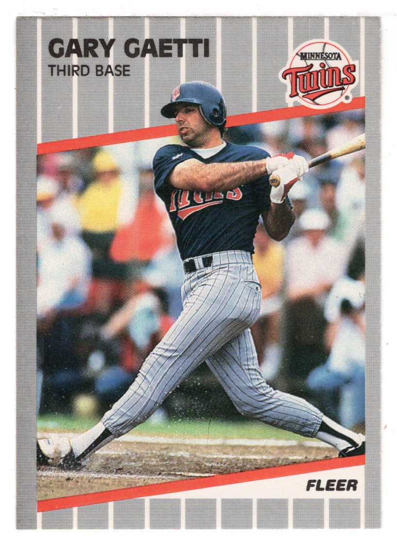 Gary Gaetti - Minnesota Twins (MLB Baseball Card) 1989 Fleer # 110 Mint