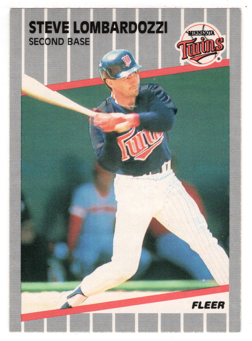 Steve Lombardozzi - Minnesota Twins (MLB Baseball Card) 1989 Fleer # 120 Mint