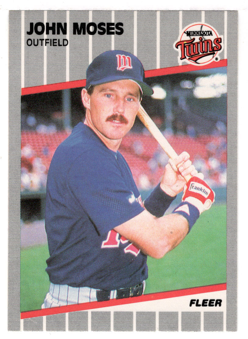 John Moses - Minnesota Twins (MLB Baseball Card) 1989 Fleer # 121 Mint