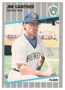 Jim Gantner - Milwaukee Brewers (MLB Baseball Card) 1989 Fleer # 186 Mint