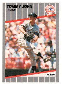 Tommy John - New York Yankees (MLB Baseball Card) 1989 Fleer # 255 Mint