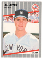 Al Leiter - New York Yankees (MLB Baseball Card) 1989 Fleer # 257 Mint