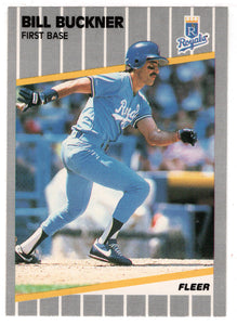 Bill Buckner - Kansas City Royals (MLB Baseball Card) 1989 Fleer # 278 Mint