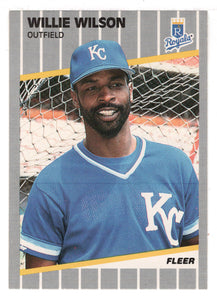 Willie Wilson - Kansas City Royals (MLB Baseball Card) 1989 Fleer # 298 Mint