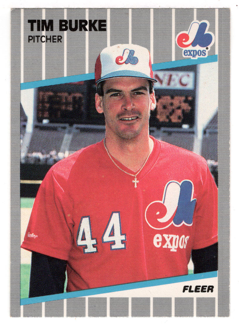 Tim Burke - Montreal Expos (MLB Baseball Card) 1989 Fleer # 372 Mint