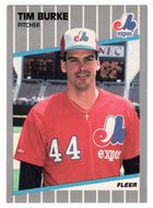 Tim Burke - Montreal Expos (MLB Baseball Card) 1989 Fleer # 372 Mint