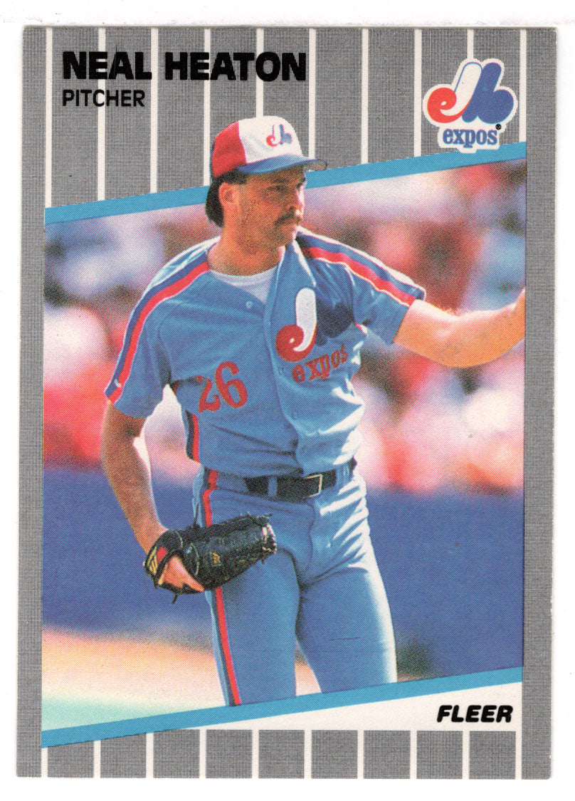 Neal Heaton - Montreal Expos (MLB Baseball Card) 1989 Fleer # 377 Mint