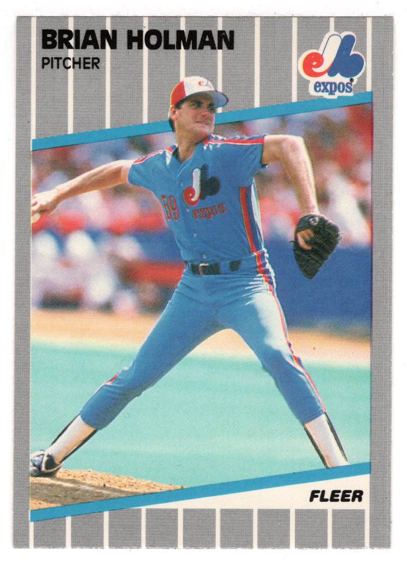 Brian Holman RC - Montreal Expos (MLB Baseball Card) 1989 Fleer # 379 Mint