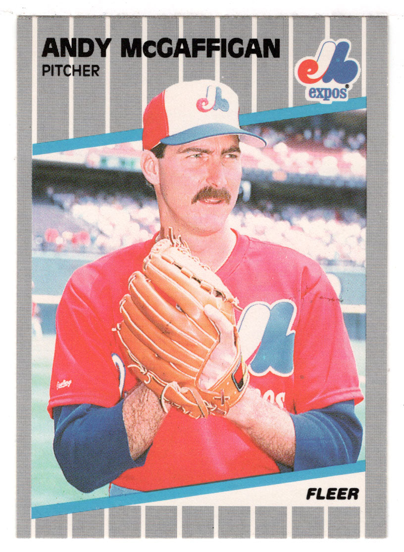 Andy McGaffigan - Montreal Expos (MLB Baseball Card) 1989 Fleer # 386 Mint