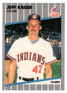 Jeff Kaiser - Cleveland Indians (MLB Baseball Card) 1989 Fleer # 410 Mint