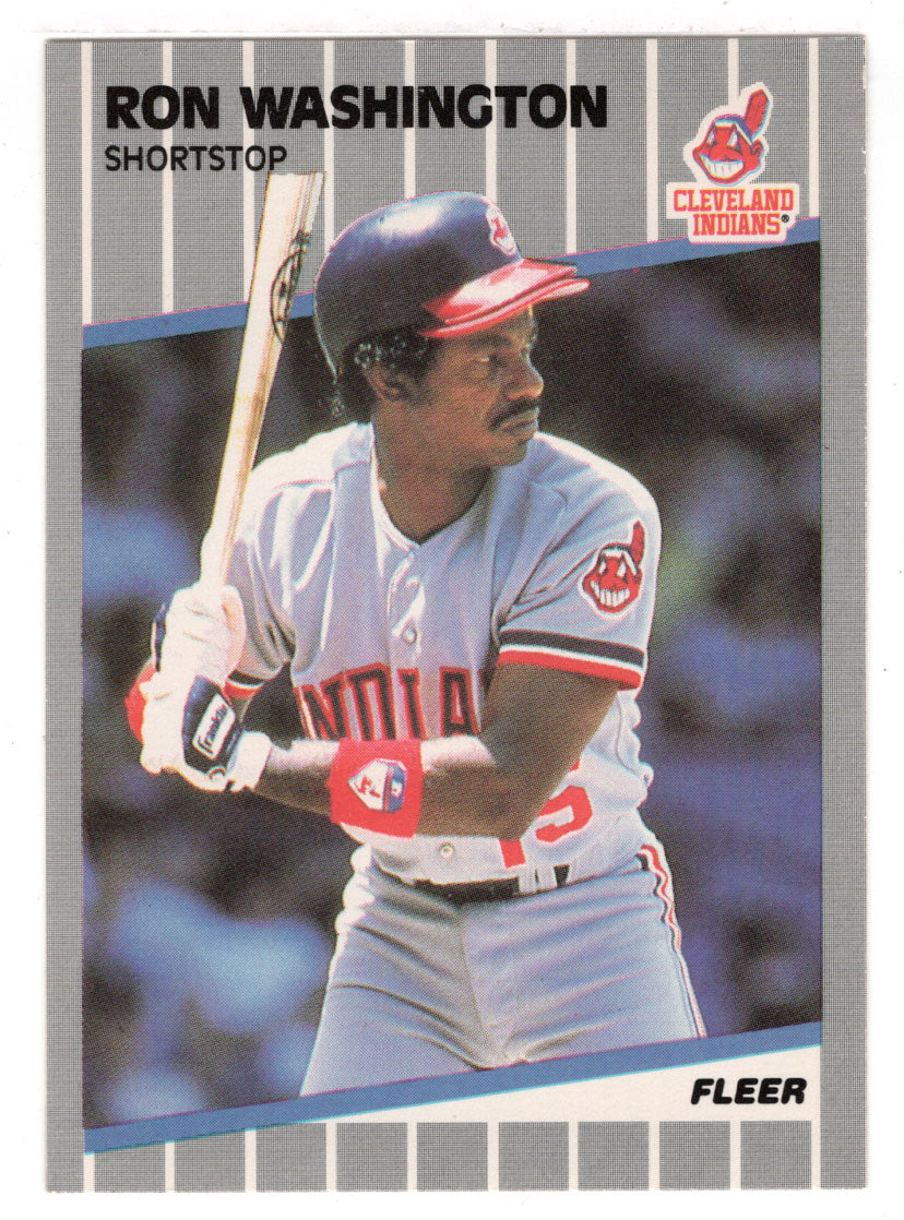 Ron Washington - Cleveland Indians (MLB Baseball Card) 1989 Fleer # 416 Mint