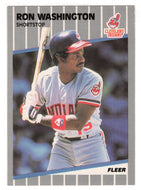 Ron Washington - Cleveland Indians (MLB Baseball Card) 1989 Fleer # 416 Mint