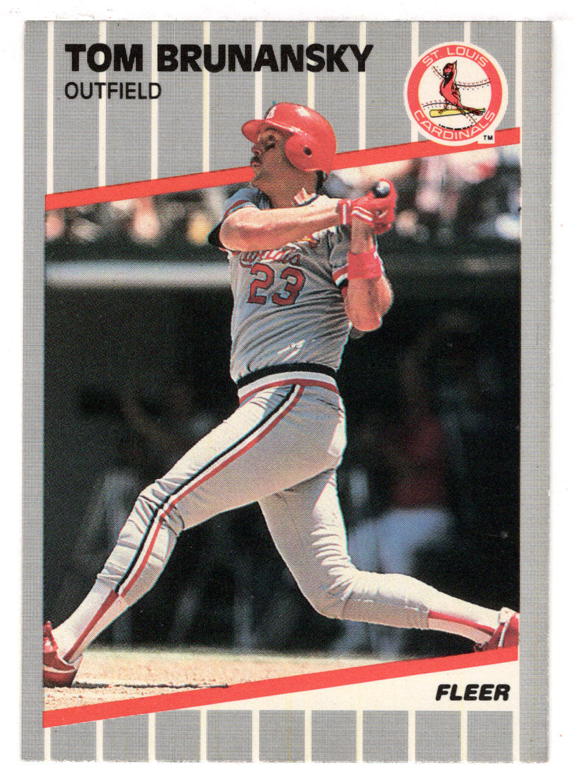 Tom Brunansky - St. Louis Cardinals (MLB Baseball Card) 1989 Fleer # 444 Mint