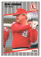 Bob Horner - St. Louis Cardinals (MLB Baseball Card) 1989 Fleer # 452 Mint