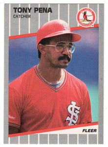 Tony Pena - St. Louis Cardinals (MLB Baseball Card) 1989 Fleer # 460 Mint